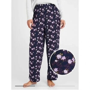 Banana Republic floral satin pajama pants